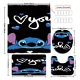 thumbnail image 2 of Love Stitch Home Shower Curtain Set, includes a 72x72-inch shower curtain, U-shaped toilet seat cover, non-slip bath mat, and 12 hooks., 2 of 2