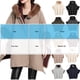 thumbnail image 2 of Abrigos para mujer, moda informal, lisos, para mantener el calor, blusas holgadas, abrigos con capucha, top de poliéster para mujer, 2 of 3