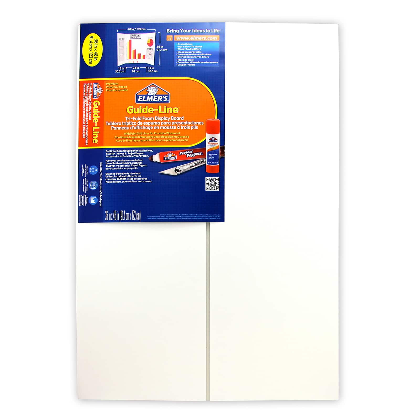 12 Pack Elmer's® GuideLine® 36" x 48" Foam Display Board