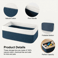 thumbnail image 6 of HLAOLA 4-Pack Cotton Rope Storage Baskets, Rectangle Baskets with Handles, Nursery & Bathroom Organizer, 6 of 6