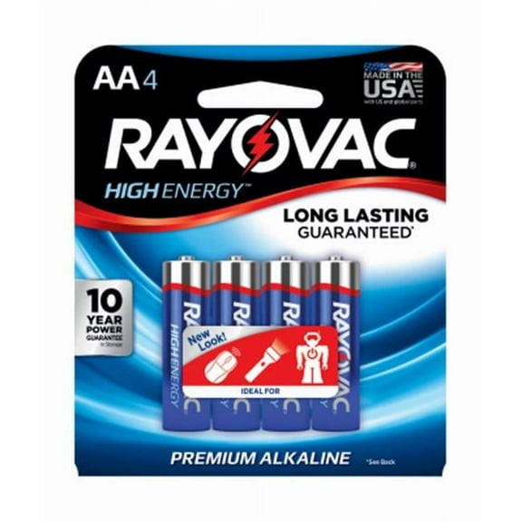 Spectrum-Rayovac  AA Alkaline Batteries - Pack of 4
