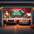 thumbnail image 6 of Christmas Garage Door Cover Decorations, Santa's Workshop Store Backdrop Banner, Large Outdoor Holiday Decor, 6 of 7