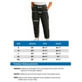 thumbnail image 3 of Turtle Bay New York Women's Elastic Stretch Waist Casual Denim Pull-on Cargo Pants, 3 of 6