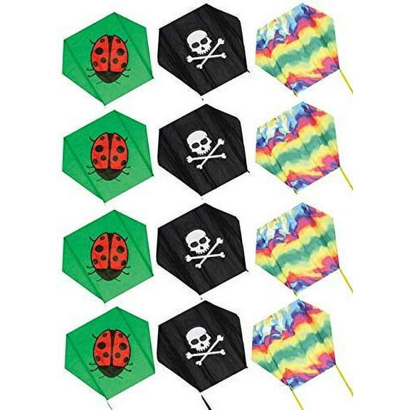 Skydog Kites 12" Mini Sled Kite - Must Buy 12 Pc Assortment
