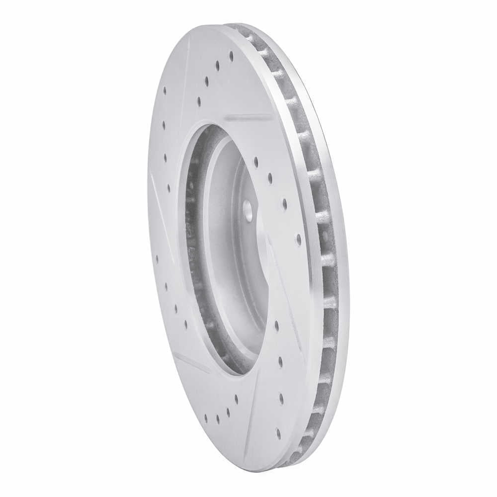 Dynamic Friction Company 631-03001R DFC Brake Rotor - Drilled And Slotted - Silver