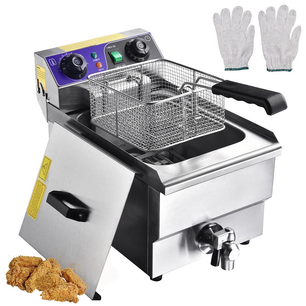 11.7L 1500W Commercial Electric Deep Fryer Machine Countertop