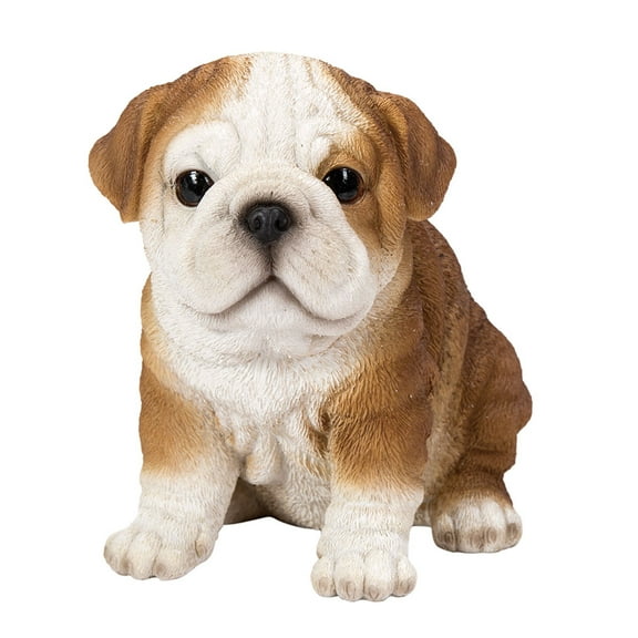 Realistic Animal Bulldog Puppy Collectible Home Decor Figurine