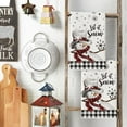 thumbnail image 3 of Buffalo Plaid Snowman Winter Kitchen Towels Dish Towels, 18x26 Inch Daily Seasonal Christmas Decoration Hand Towels Set of 2, 3 of 6