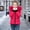 Watermelon Red, variant on OGLCCG Girls Winter Puffer Coats with Faux Fur Hood Full Zip Thermal Warm Padded Jackets with Pockets Thick Hooded Down Outwear 5-14 Years