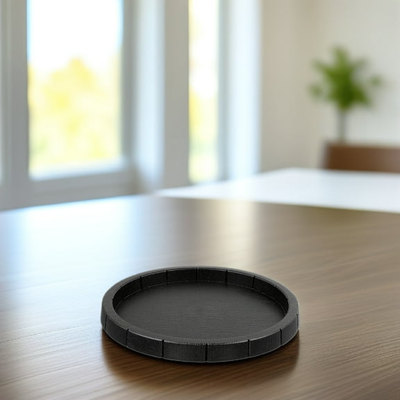 Masteelf Reptile Food Dish for Small Pets Made of Plastic Black Color Safe and Easy to Clean 3.5 Inches