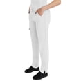 thumbnail image 6 of Healing Hands Purple Label Scrub Pants for Women Drawstring with 6 Pockets White L, 6 of 7