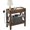 Rustic Brown, variant on Narrow End Table with Charging Station, Rustic Brown Side Table with 2 USB Ports & Power Outlets, Slim Industrial Nightstand for Small Spaces, Living Room Sofa & Bedroom