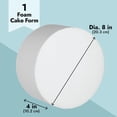 thumbnail image 4 of Muñeco Redondo de Espuma Bright Creations Blanco 8 Pulgadas para Pastel, 4 of 5