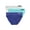 WHITE; TEAL TONE; VIOLET INDIGO, variant on Hanes Originals Women's Seamless Rib Bikini Underwear, 3-Pack