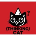 thumbnail image 4 of Thinking Cat Youth Red Crew Neck Short Sleeve Tee-XS, 4 of 4