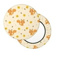 thumbnail image 2 of Rateoe Squirrel And Leaves Pattern Round Bar Stool Seat Covers,Washable Stool Cushion Slipcover Elastic Bar Chair Covers for 12-14 Inch Chair -12 inch, 2 of 7
