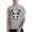 Gray, variant on Cute Panda Men's T-Shirt Cotton 100% Summer Tops Fashion Casual Giant Panda Short Sleeves for Men Women Round Collar Top Tees