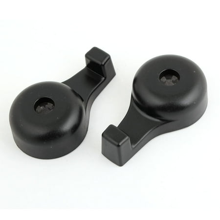 Unique Bargains Vehicle Car Headrest Food Bag Clothing Suits Holder Hook Organizer Black 2 Pcs