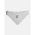 thumbnail image 6 of No Boundaries Cotton and Pointelle Thong Panties, 3-Pack, Women's XS-XXXL, 6 of 8
