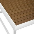 thumbnail image 4 of Modway Stance Outdoor Patio Aluminum Coffee Table in White Natural, 4 of 5