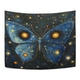 thumbnail image 3 of WOBOGO Star Blue Butterfly Tapestry 90×60in Home Living Room Bedroom Wall Hanging Ornaments, 3 of 10