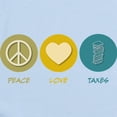 thumbnail image 2 of CafePress - Peace Love Taxes Infant Bodysuit - Baby Light Bodysuit, Size Newborn - 24 Months, 2 of 4