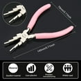 thumbnail image 3 of Carbon Steel Multi-Size Wire Looping Forming Pliers Pink, 3 of 7