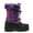 PURPLE, variant on DREAM PAIRS Kids Boys Girls Winter Snow Boots Waterproof Insulated Outdoor Snow Boots