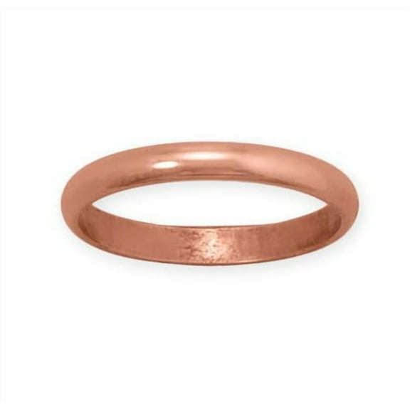 AzureBella Jewelry Domed Copper Band Ring 2.5mm - Made in The USA (11)