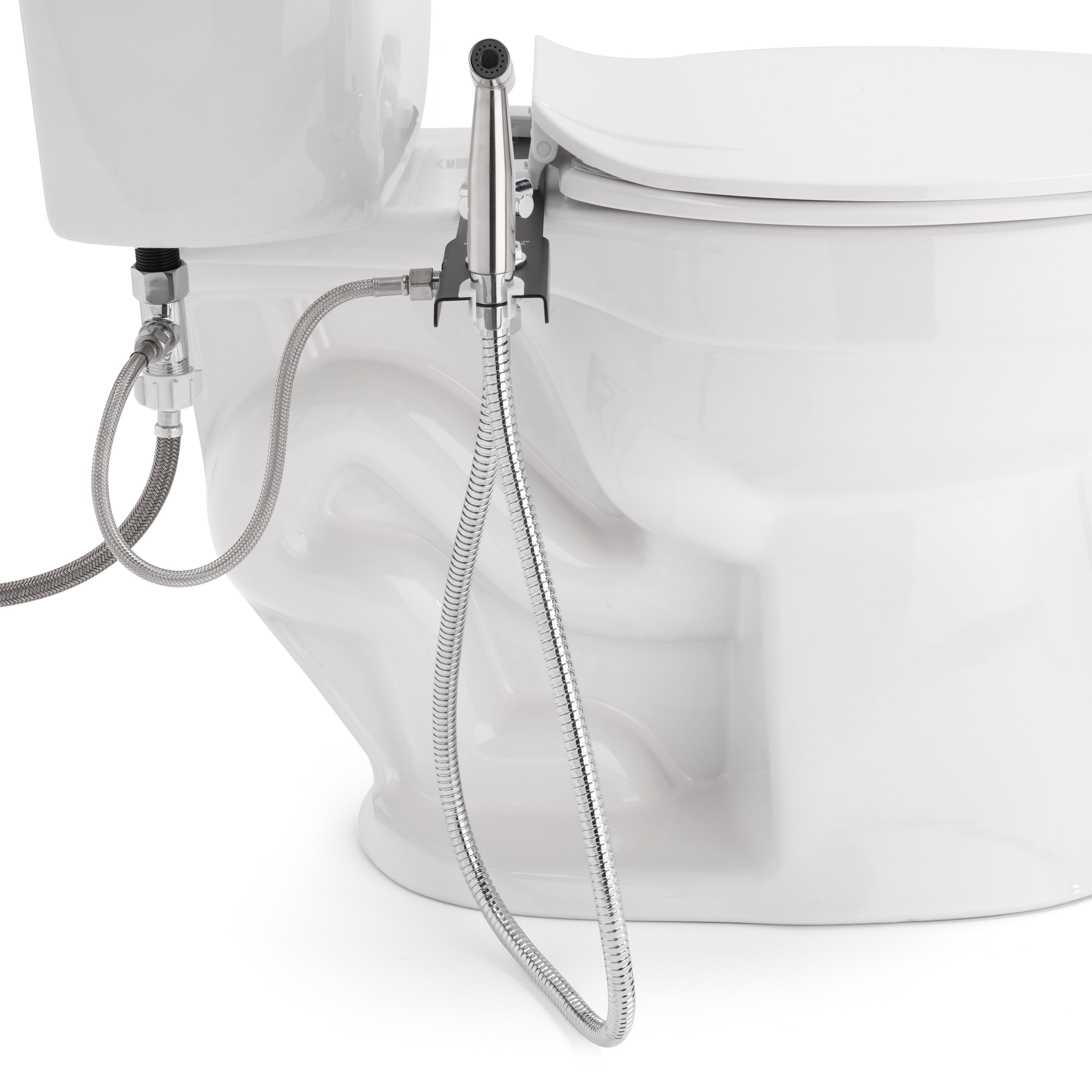 CleanSpa Luxury Hand-Held Bidet Holster with Integrated Shut Off, Black