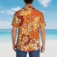 thumbnail image 4 of Fotbe Hippie Flower Camisa Hawaiana para Hombre Unisex – Camisa Casual de Verano con Botones de Manga Corta de Algodón y Lino,Small, 4 of 7