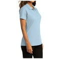 thumbnail image 4 of Womens Short Sleeve Easy Care SuperPro React Polo Shirt Cloud Blue XS, 4 of 5