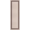 thumbnail image 4 of Beverly Rug Indoor Bordered Area Rugs, Non Slip Rubber Backing Modern Living Room Area Rug, Beige Brown, 2'x5', 4 of 8