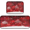 thumbnail image 7 of Christmas Balls Red Kitchen Rugs 2 Pieces, Snow Floor Mat Room Area Rug Washable Carpet Perfect for Living Room Bedroom Entryway, 7 of 7