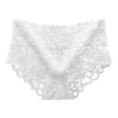 

Women Panties Womens Ladies Ultra Soft Seamless Low Waist Lace Panties Underwear