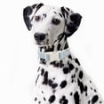 thumbnail image 4 of Cotton Hemp Dog Collar Adjustable, Light Blue Dog Collar Soft Natural Fabric with Quick Release, Cute Wedding Puppy Necklace for Small Medium Large Dog, Light Blue-M, 4 of 10
