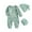 Green, variant on LIUJUNSHOP Baby Boy Romper Coming Home Outfits Letter Print Bodysuit Jumpsuit Hat Gloves 3PCS Clothes Set Green 0-3 Months