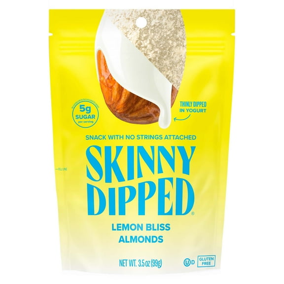 Pack of 4 SkinnyDipped Lemon Bliss Almonds - 3.5 oz - Package may vary