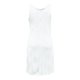 thumbnail image 3 of Mini vestido plisado sin mangas con cuello en V para mujer: informal, fluido, adecuado para fiestas/playa, se ajusta a la talla, 3 of 3