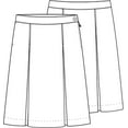 thumbnail image 6 of Classroom School Uniforms Girls Longer Length Kick Pleat Skirt, 6 of 6