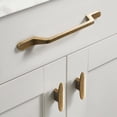 thumbnail image 4 of Goo-Ki 6 Pack 5" Hole Center Antique Bonze Cabinet Pulls - Antique Brass Drawer Pull for Dresser Cupboard , Vintage Bronze Bar Handles Kitchen Hardware for Bathroom Closet Wardrobe ,1751-GT-128, 4 of 9