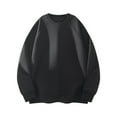 thumbnail image 1 of RXMEKW Chandail Molletonné Doux pour Hommes à Col Rond et Manches Longues pour Tenue Décontractée en Noir Taille g, 1 of 3