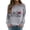 Gray, variant on Aayomet Crewneck Sweatshirts For Women Women's Plus Size Sweatshirts Color Block Long Sleeve Pocket Shirts Tops,Gray XL