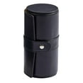 thumbnail image 3 of Creative Gifts International 056575 6 x 3 in. Leather Round Jewelry Case, Black, 3 of 4