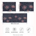 thumbnail image 2 of Yayeee Pillowcase Queen Size Set of 2 Satin Wrinkle Resistant Envelope Pillow Case, Red and White Fireworks Pattern, 2 of 8