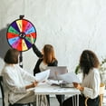 thumbnail image 6 of WinSpin 24" Dual Use Prize Wheel Tabletop or Floor Stand Fortune Spinning Wheel for Tradeshow Carnival Game Wheel, Classic Series, 6 of 9