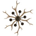 thumbnail image 4 of Retro Antler Chandelier 6 Light Deer Horn Restaurant Dining Pendant Lamp Resin, 4 of 16