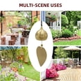 thumbnail image 5 of ENTASSER Gold Leaf Hanging Bell for Good Luck Wealth and Safe Window Door Home Pendant Wind Chime Feng Shui BellStyle 4, 5 of 5