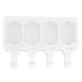 thumbnail image 1 of Molde de hielo hexagonal para helado casero, barra de silicona resistente al calor con múltiples rejillas., 1 of 8