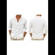 thumbnail image 2 of Camisa Guayabera de Larga con Cuatro Bolsillos para Hombre, Detalle de Pinzas, Corte Holgado M, 2 of 6